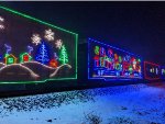 CP 220127, a box car adorned with glowing gift boxes